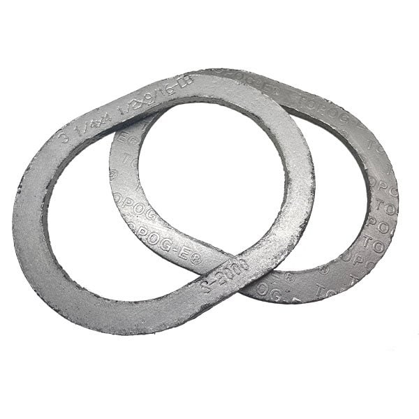 Handhole Gasket, Series 2000, Graphite, 2-3/4 in x 3-1/2 in x 1/2 in, Obround, PK 2